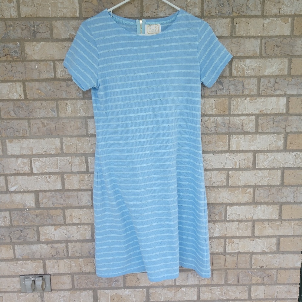 NWOT blue striped Sail to Sable dress size M